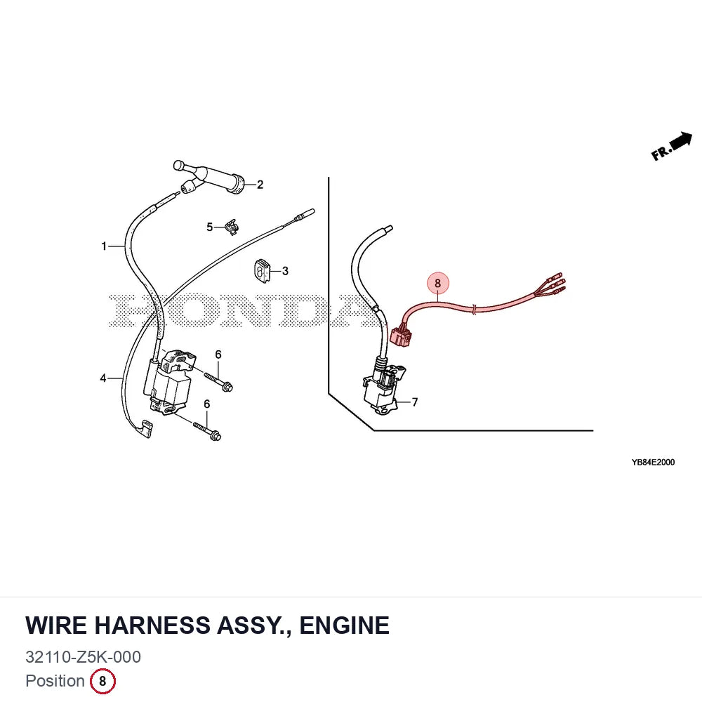 WIRE HARNESS ASSY., ENGINE