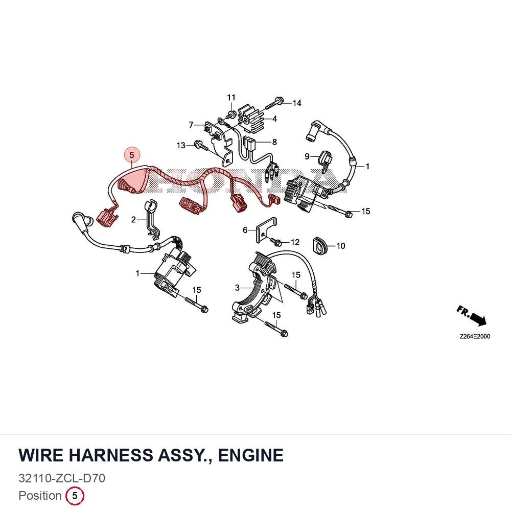 WIRE HARNESS ASSY., ENGINE