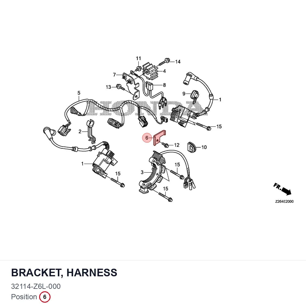 BRACKET, HARNESS