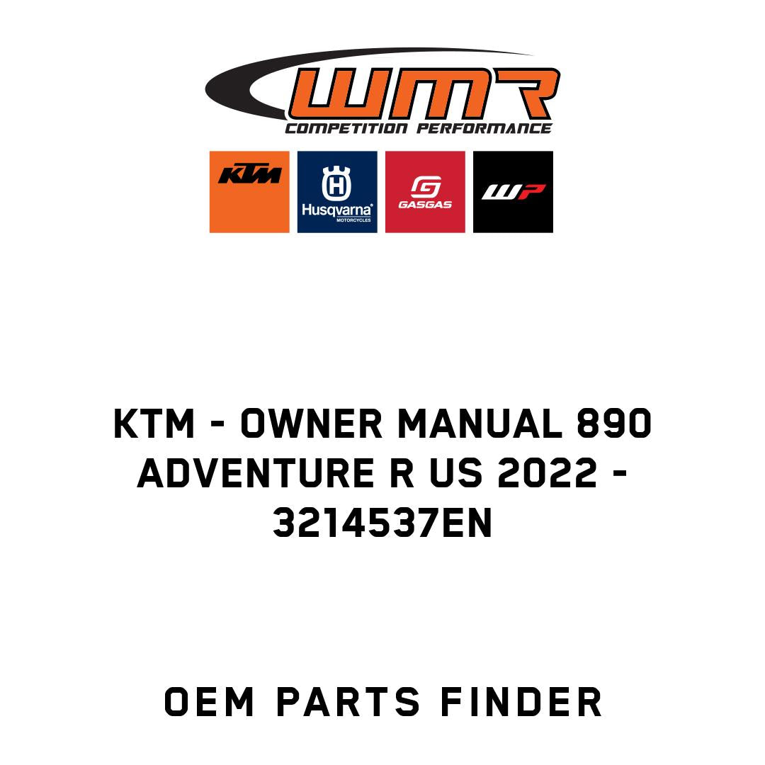 Owner Manual 890 Adventure R US 2022