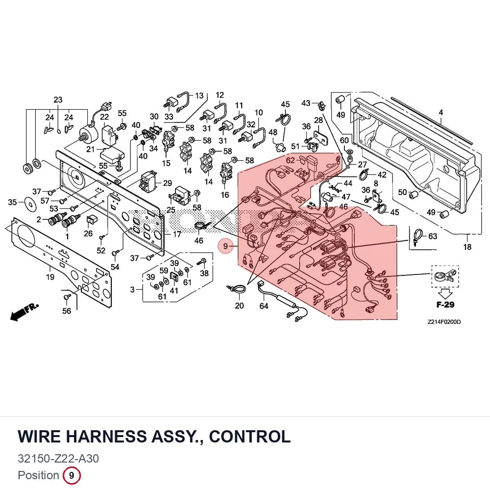 WIRE HARNESS ASSY., CONTROL