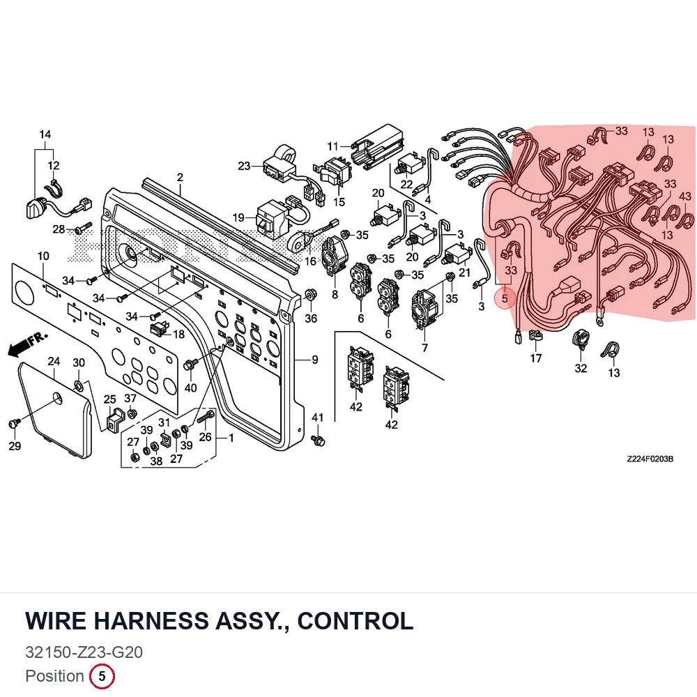 WIRE HARNESS ASSY., CONTROL