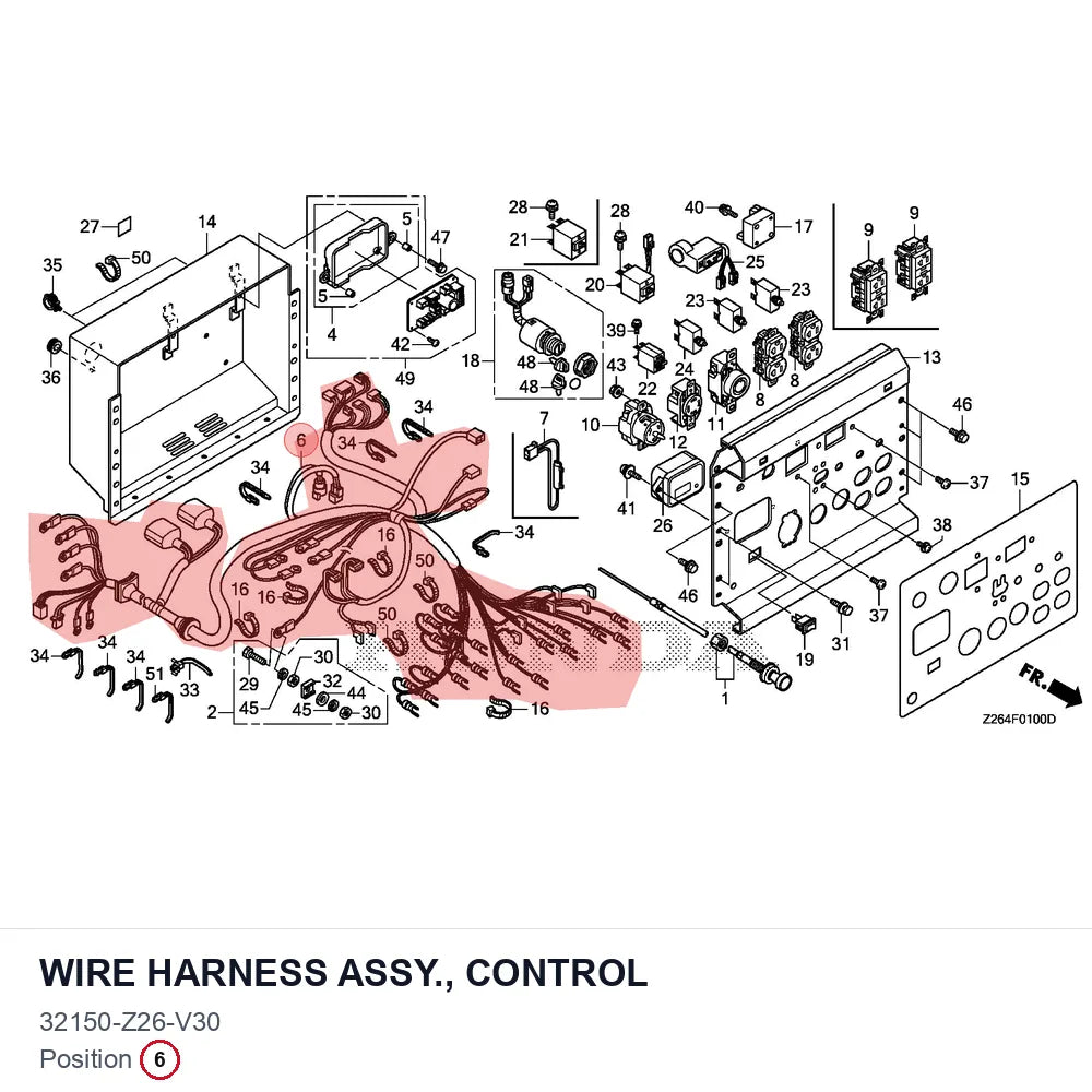 WIRE HARNESS ASSY., CONTROL