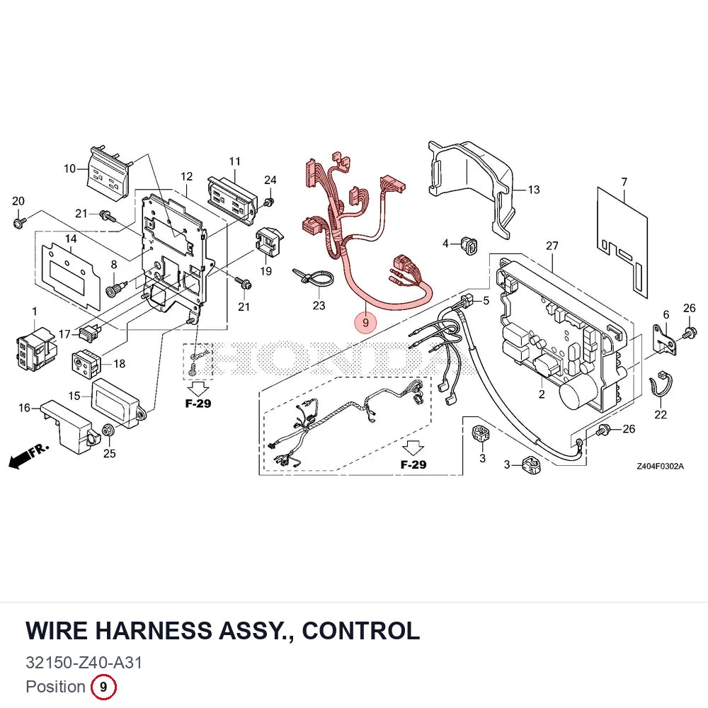 WIRE HARNESS ASSY., CONTROL
