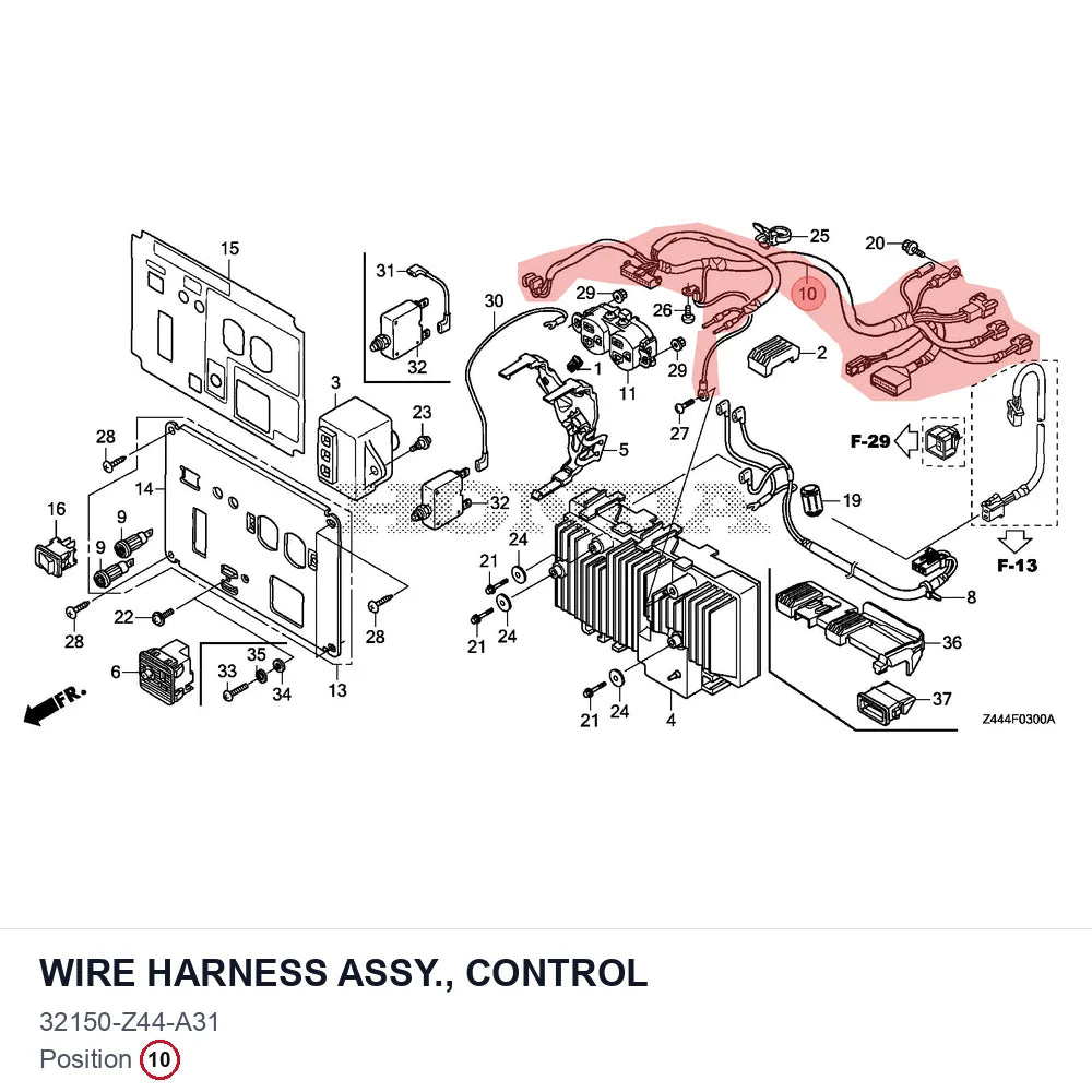 WIRE HARNESS ASSY., CONTROL
