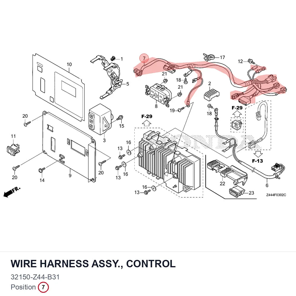 WIRE HARNESS ASSY., CONTROL