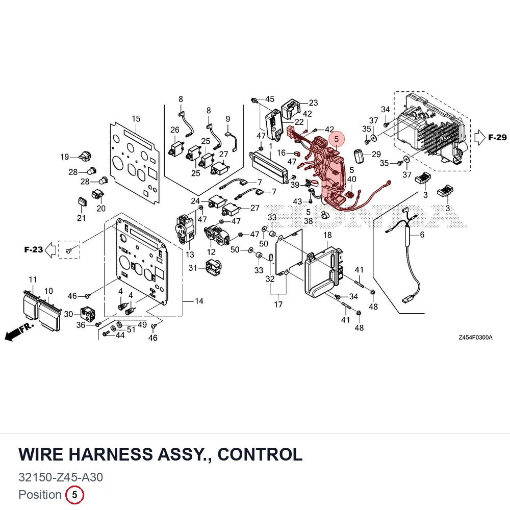 WIRE HARNESS ASSY., CONTROL