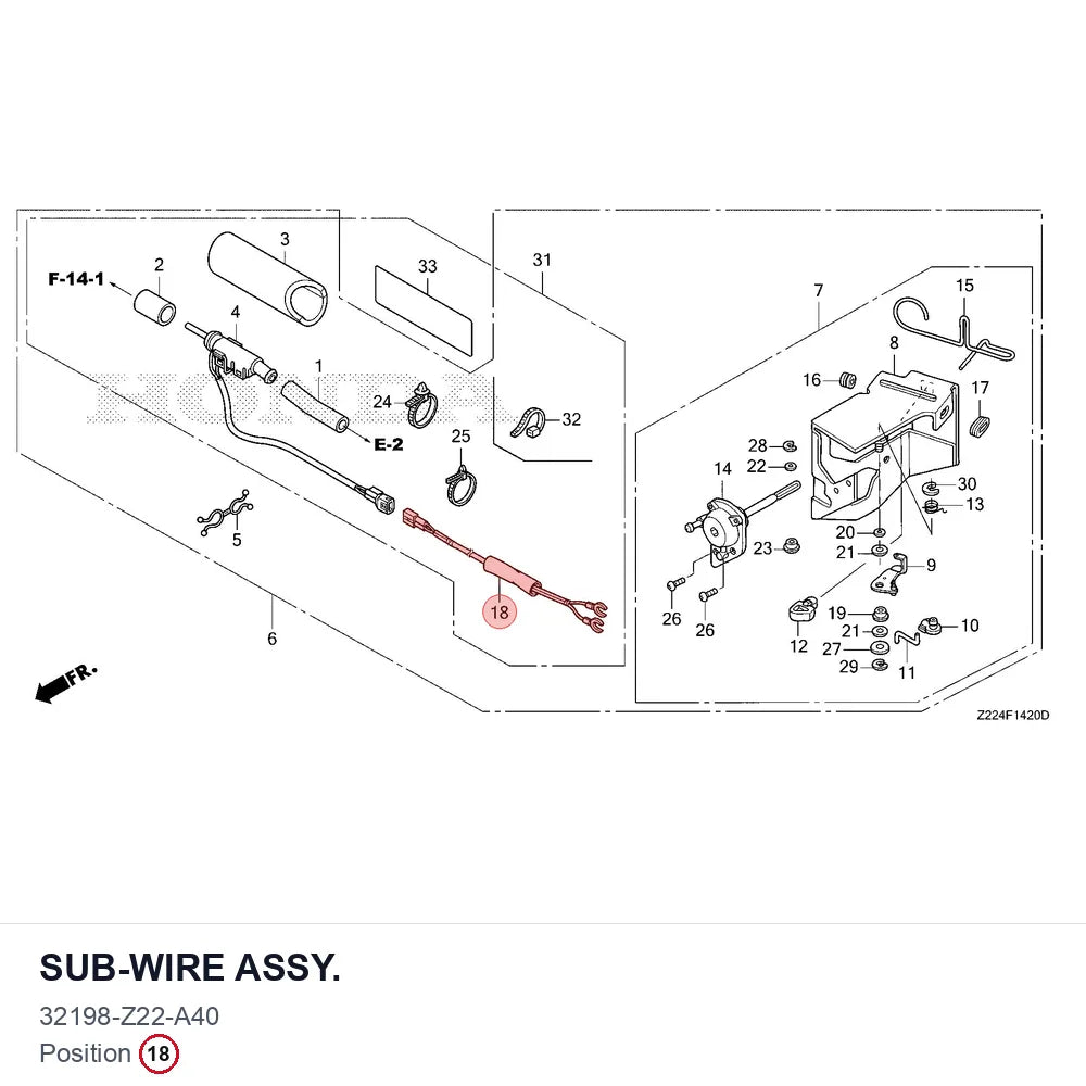 SUB-WIRE ASSY.