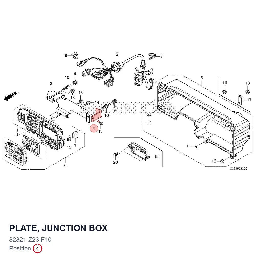 PLATE, JUNCTION BOX