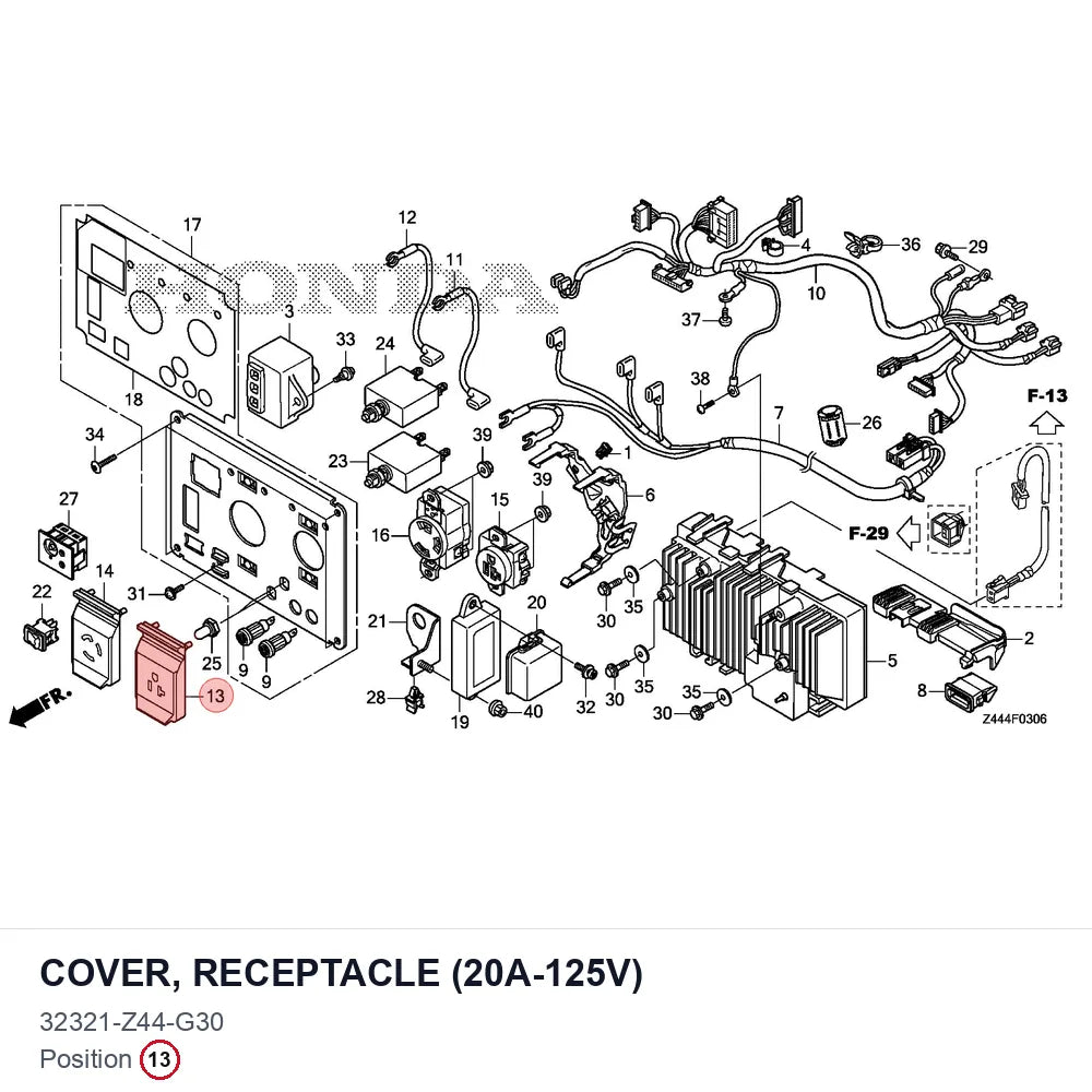 COVER, RECEPTACLE (20A-125V)