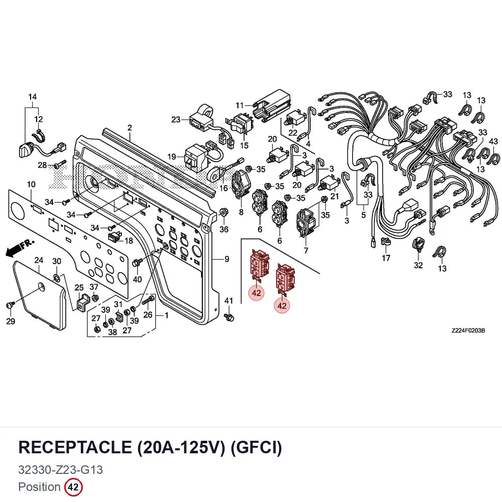 RECEPTACLE (20A-125V) (GFCI)