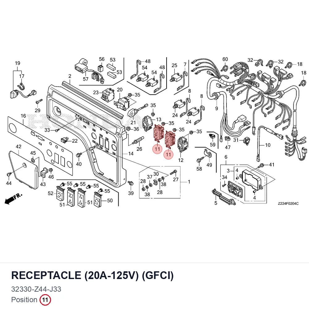 RECEPTACLE (20A-125V) (GFCI)