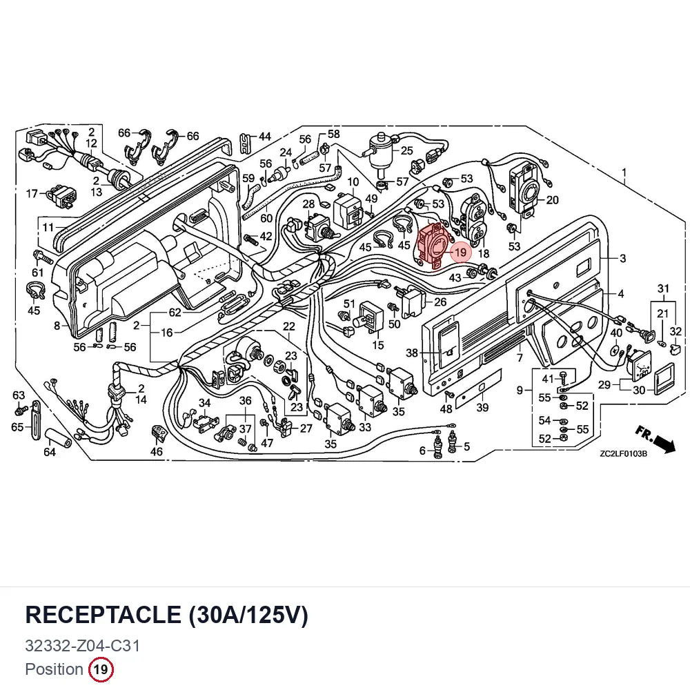 RECEPTACLE (30A/125V)