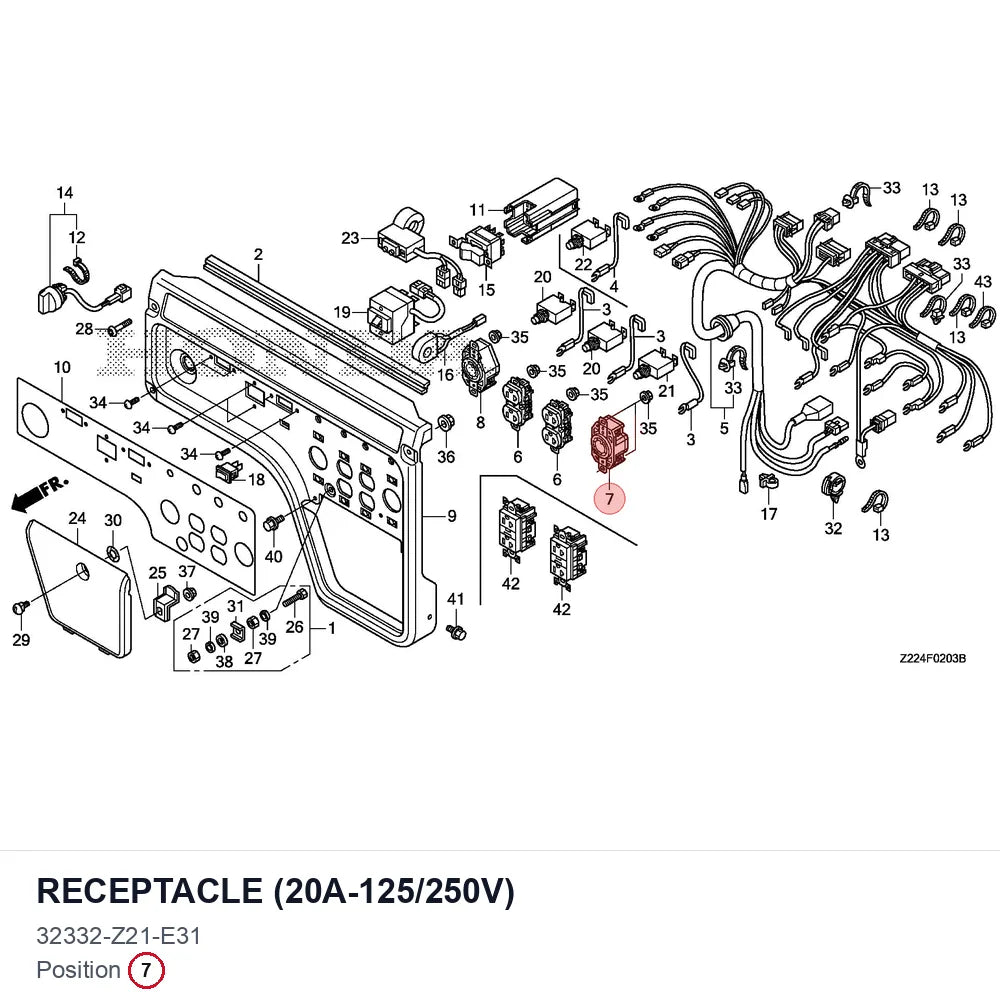 RECEPTACLE (20A-125/250V)