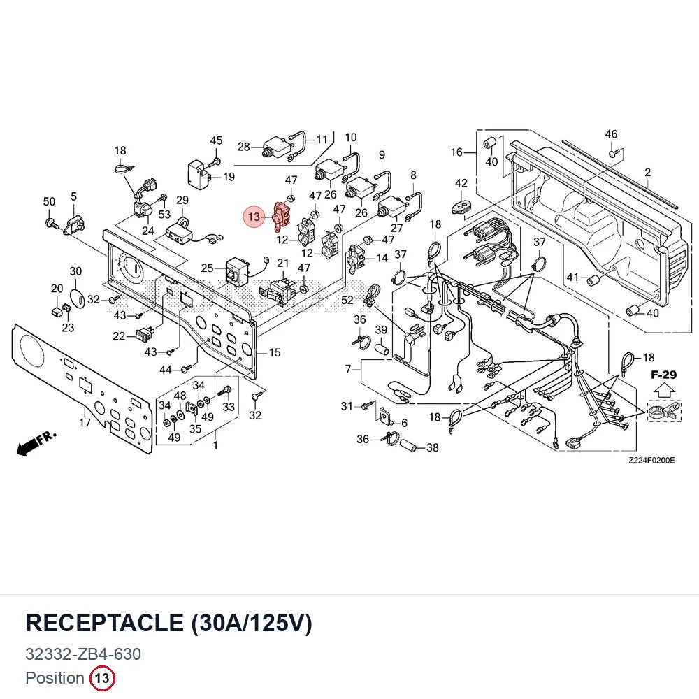 RECEPTACLE (30A/125V)