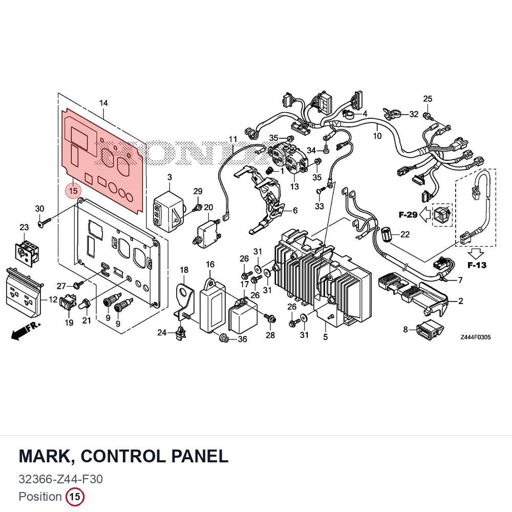 MARK, CONTROL PANEL