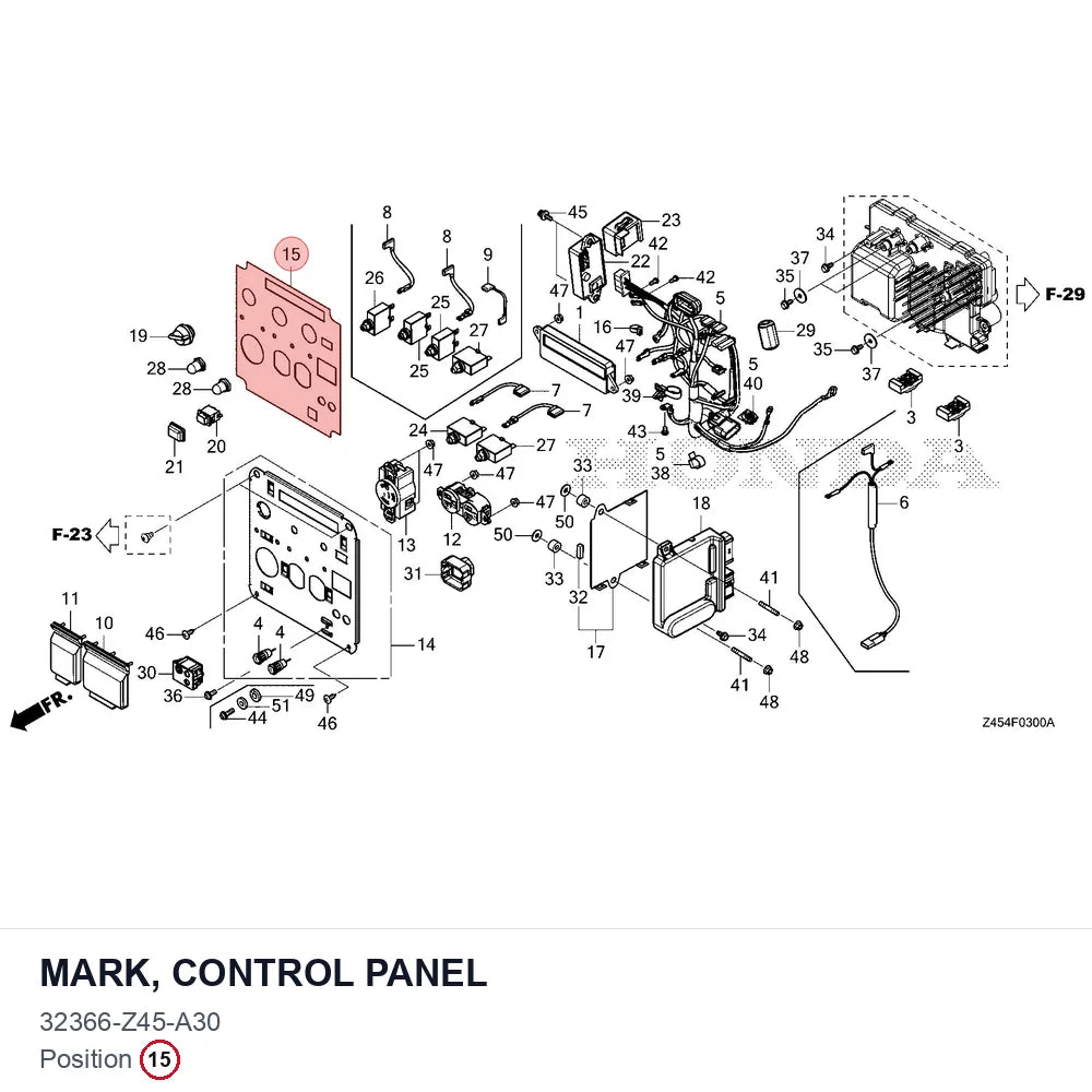 MARK, CONTROL PANEL