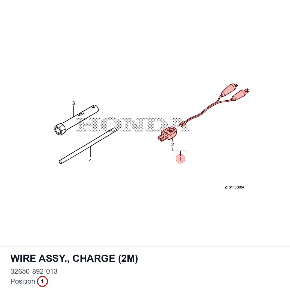 WIRE ASSY., CHARGE (2M)