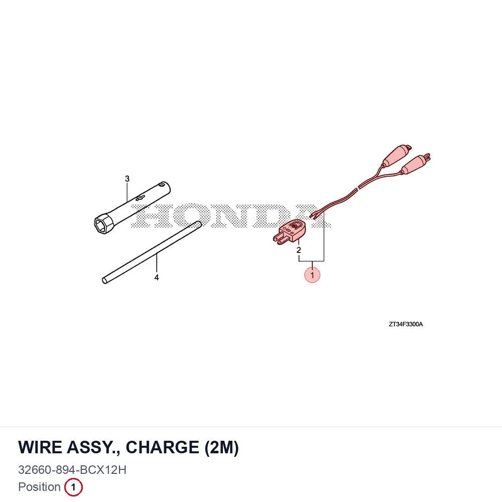 WIRE ASSY., CHARGE (2M)