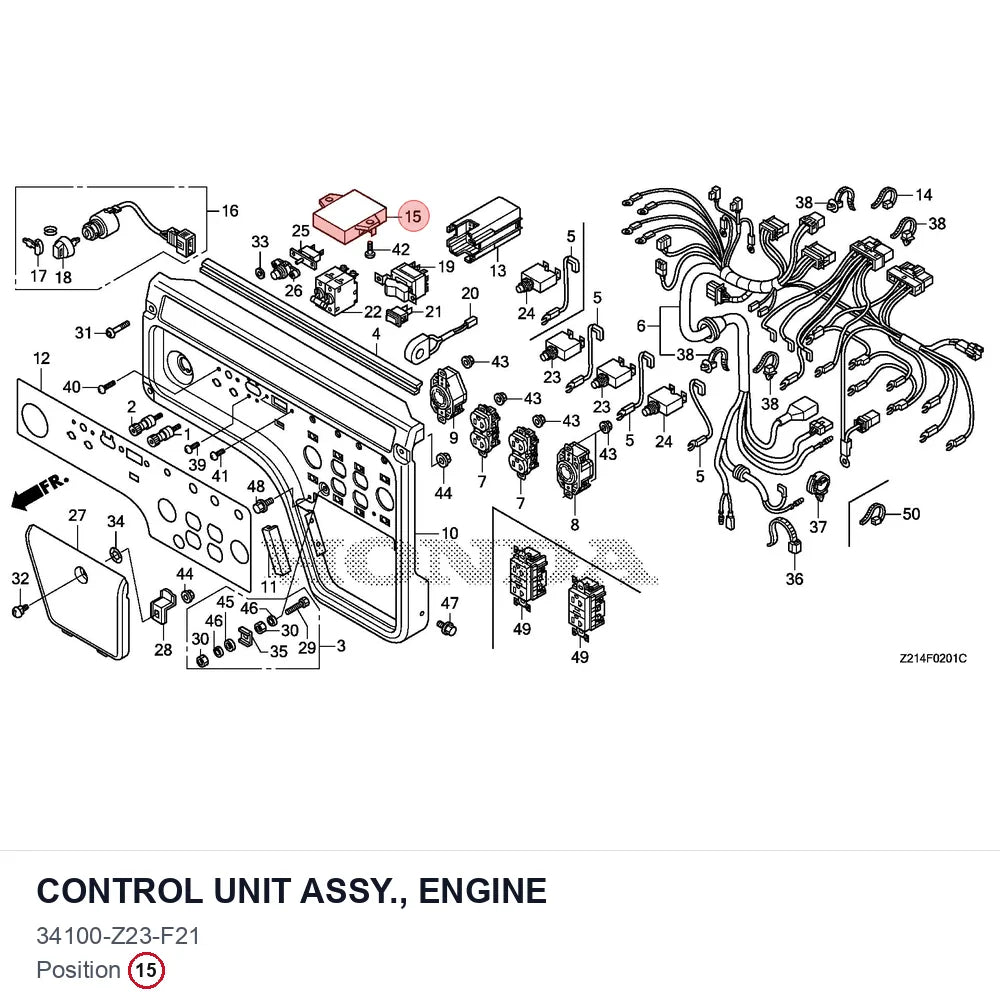 CONTROL UNIT ASSY., ENGINE