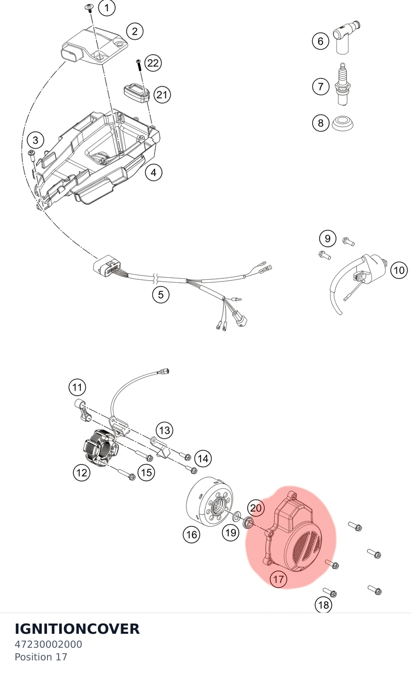 Diagram preview: IGNITIONCOVER (47230002000)