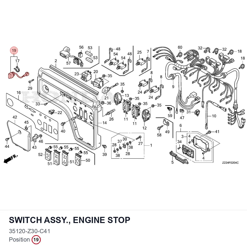 SWITCH ASSY., ENGINE STOP