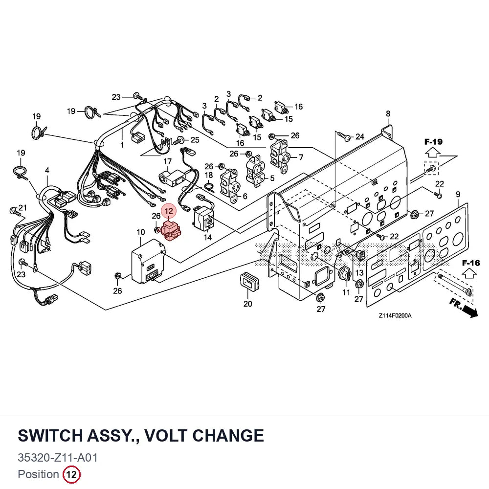 SWITCH ASSY., VOLT CHANGE