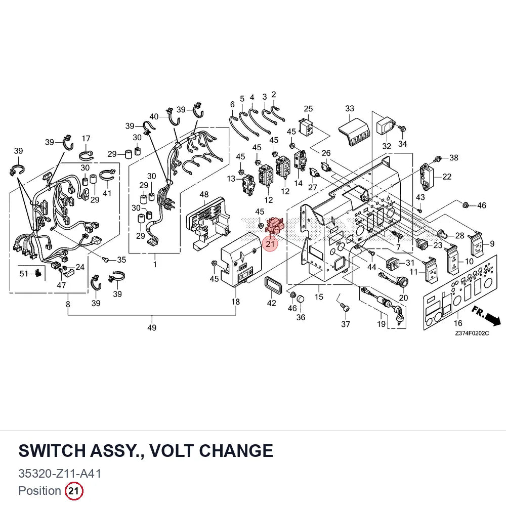 SWITCH ASSY., VOLT CHANGE