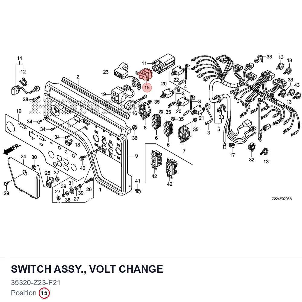 SWITCH ASSY., VOLT CHANGE