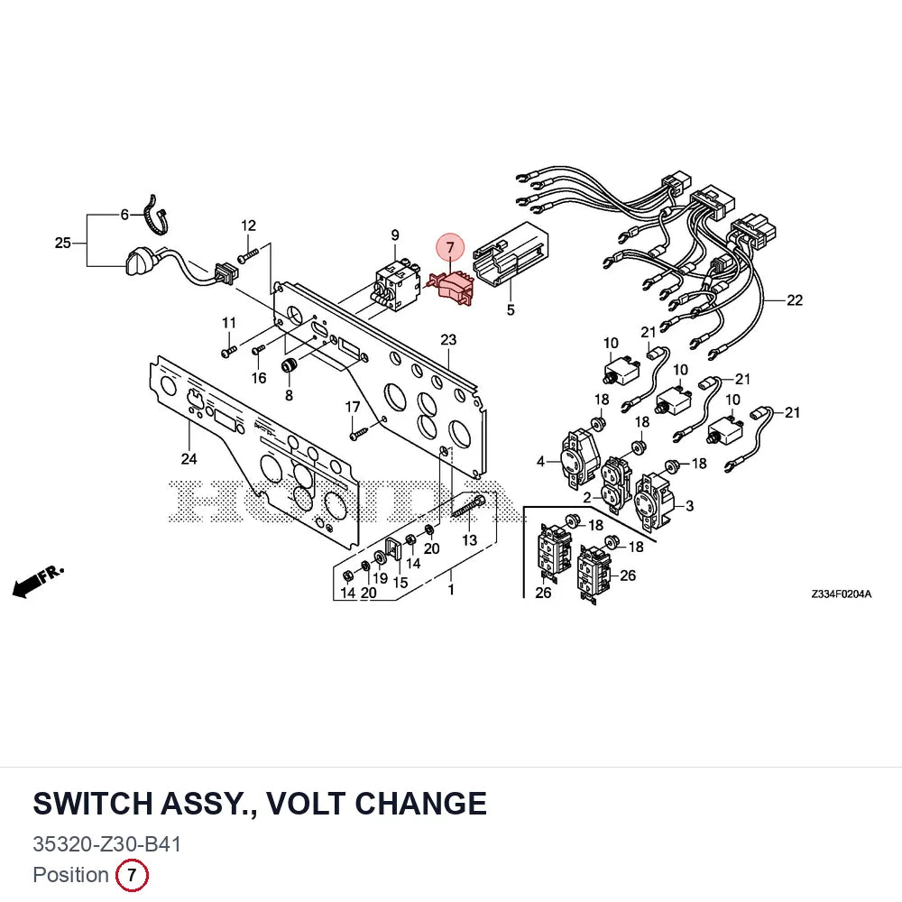SWITCH ASSY., VOLT CHANGE