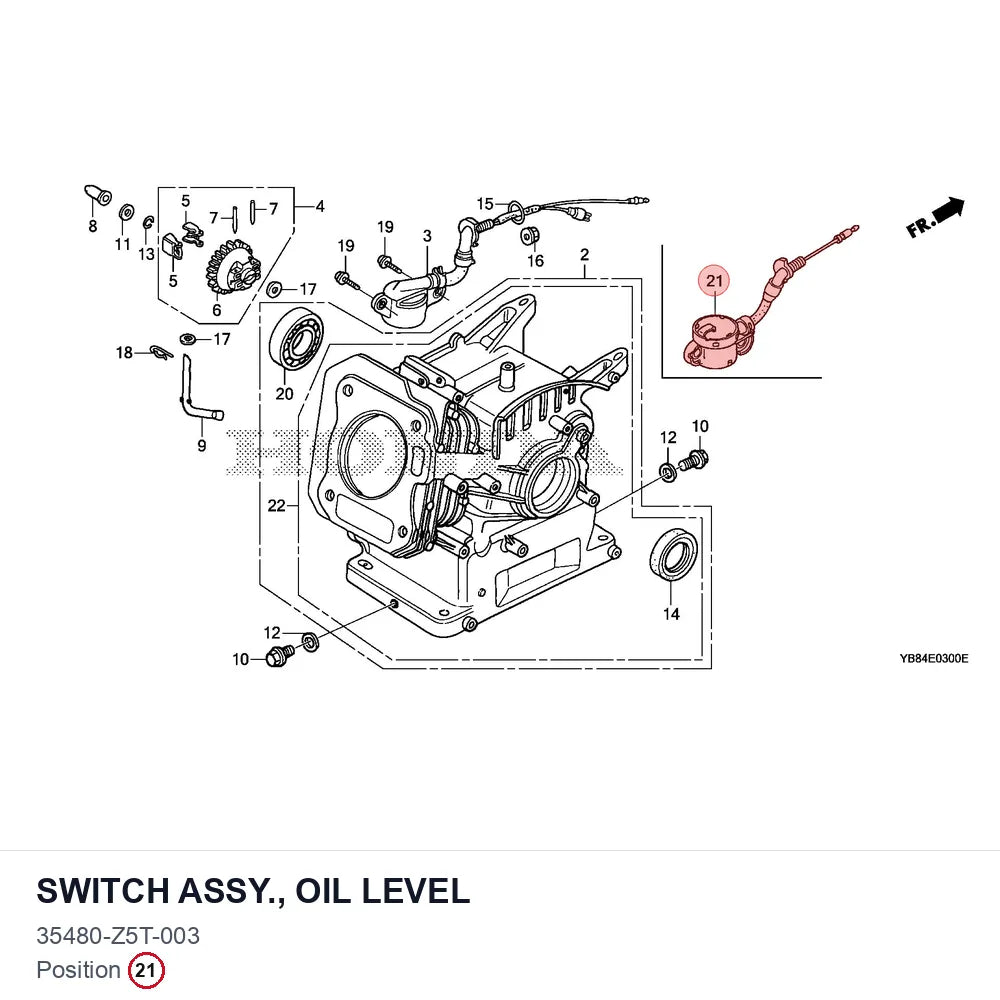 SWITCH ASSY., OIL LEVEL