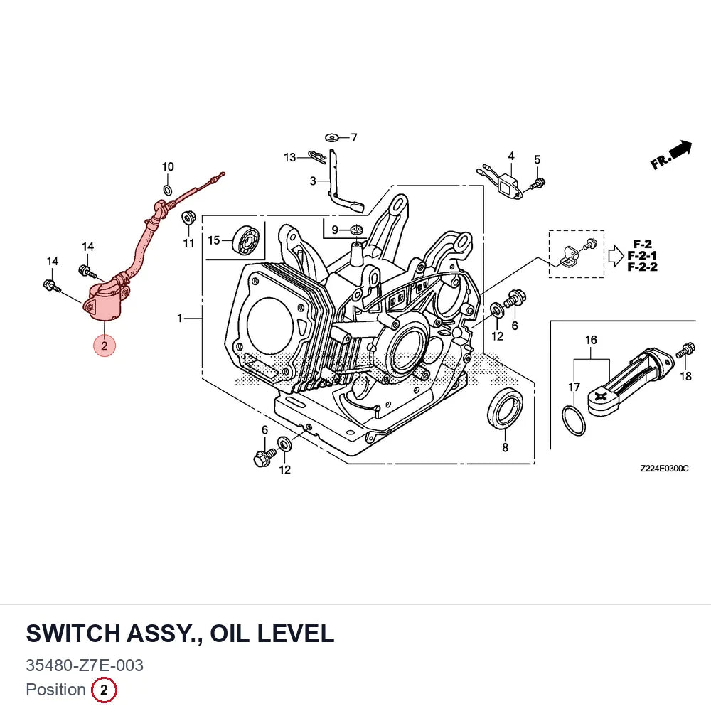SWITCH ASSY., OIL LEVEL