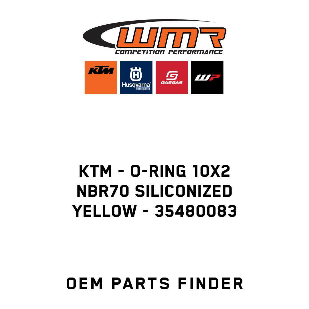 O-ring 10x2 NBR70 siliconized yellow