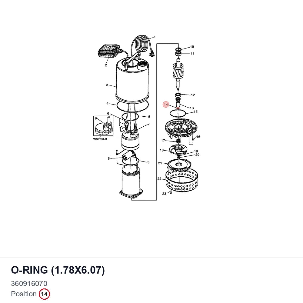 O-RING (1.78X6.07)