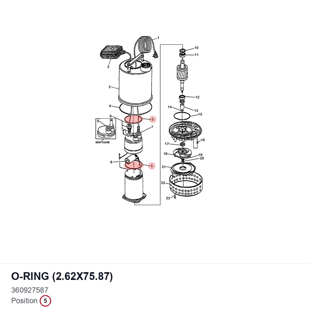O-RING (2.62X75.87)