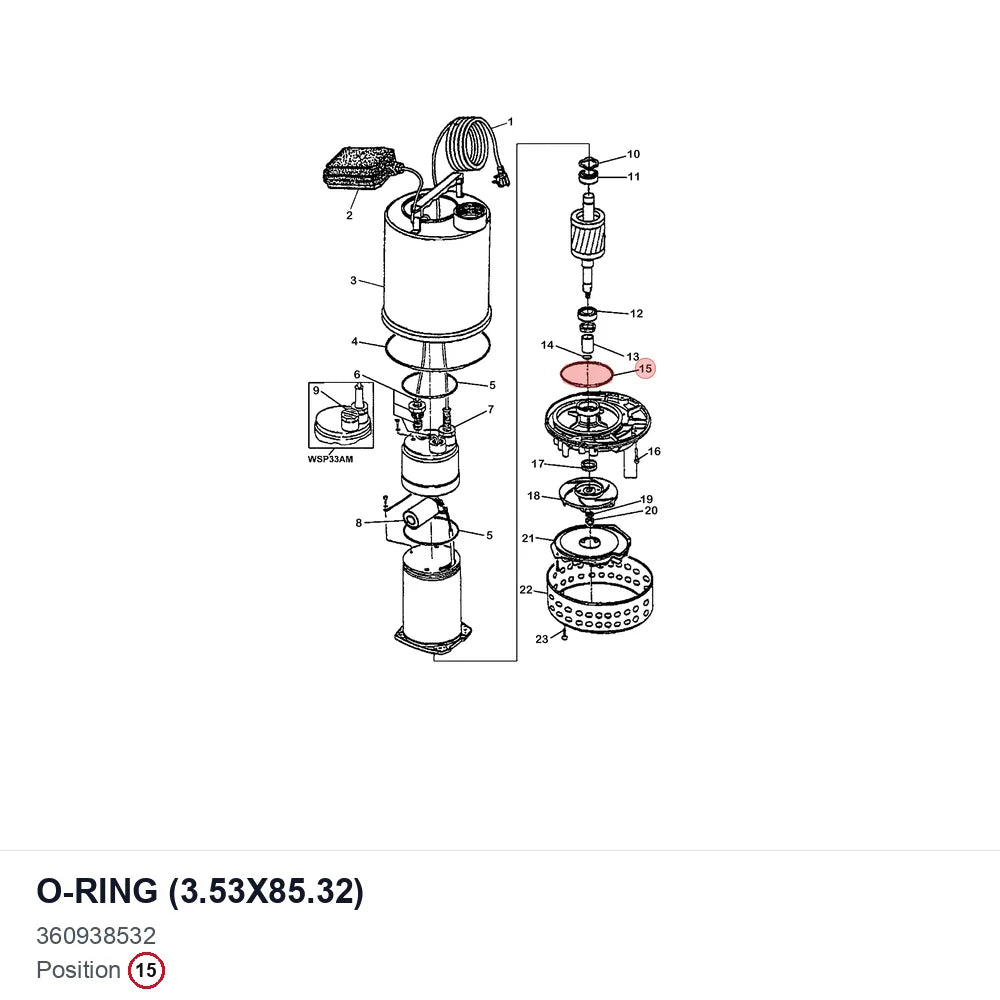 O-RING (3.53X85.32)