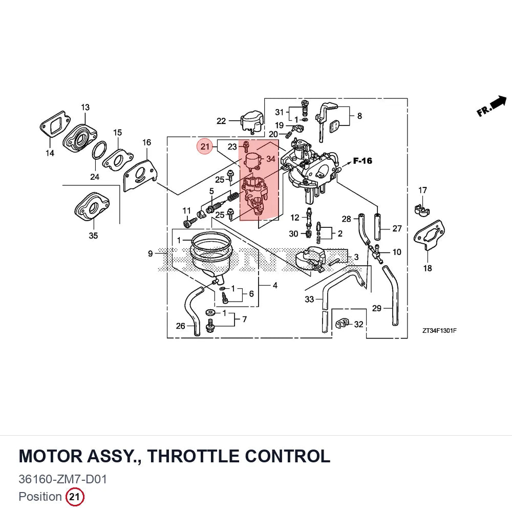 MOTOR ASSY., THROTTLE CONTROL
