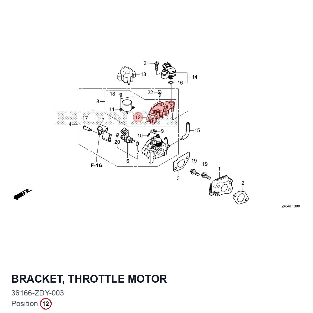BRACKET, THROTTLE MOTOR
