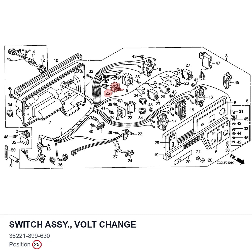 SWITCH ASSY., VOLT CHANGE