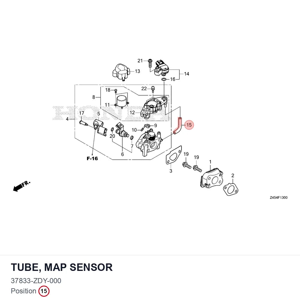 TUBE, MAP SENSOR