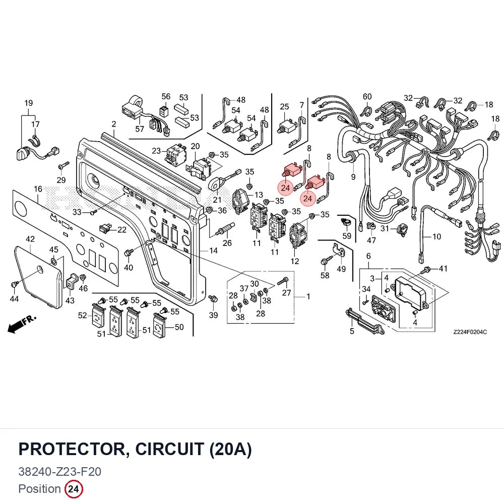 PROTECTOR, CIRCUIT (20A)