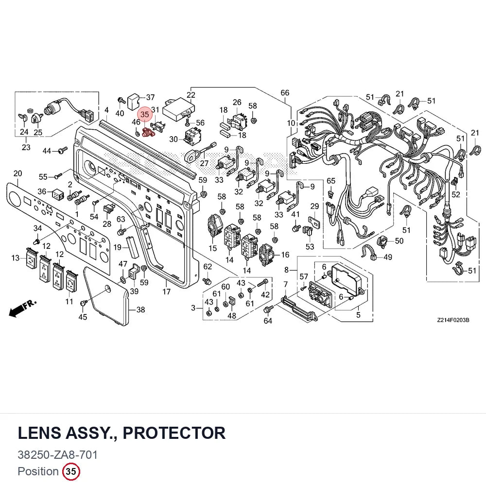LENS ASSY., PROTECTOR