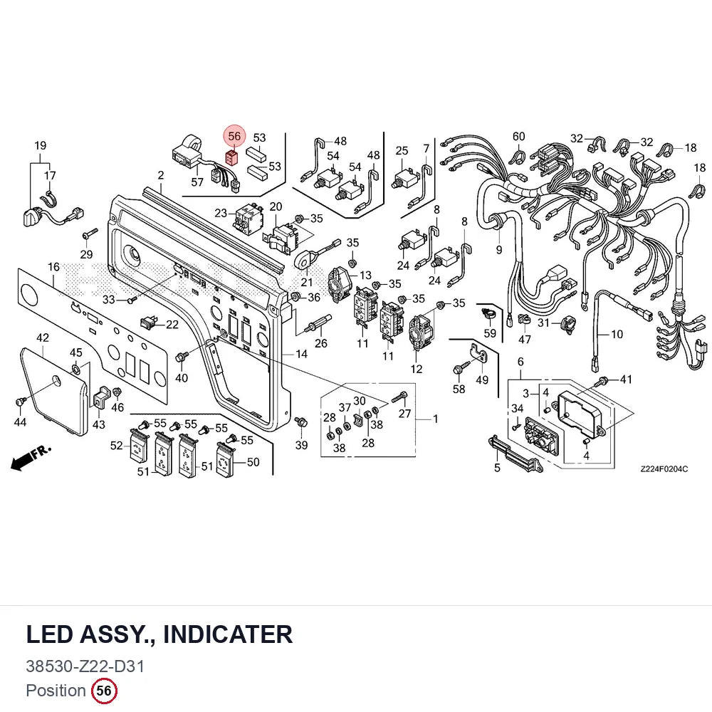 LED ASSY., INDICATER