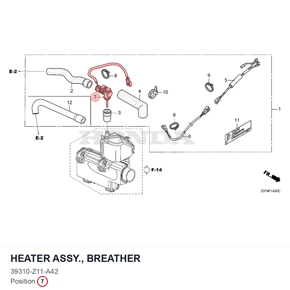 HEATER ASSY., BREATHER