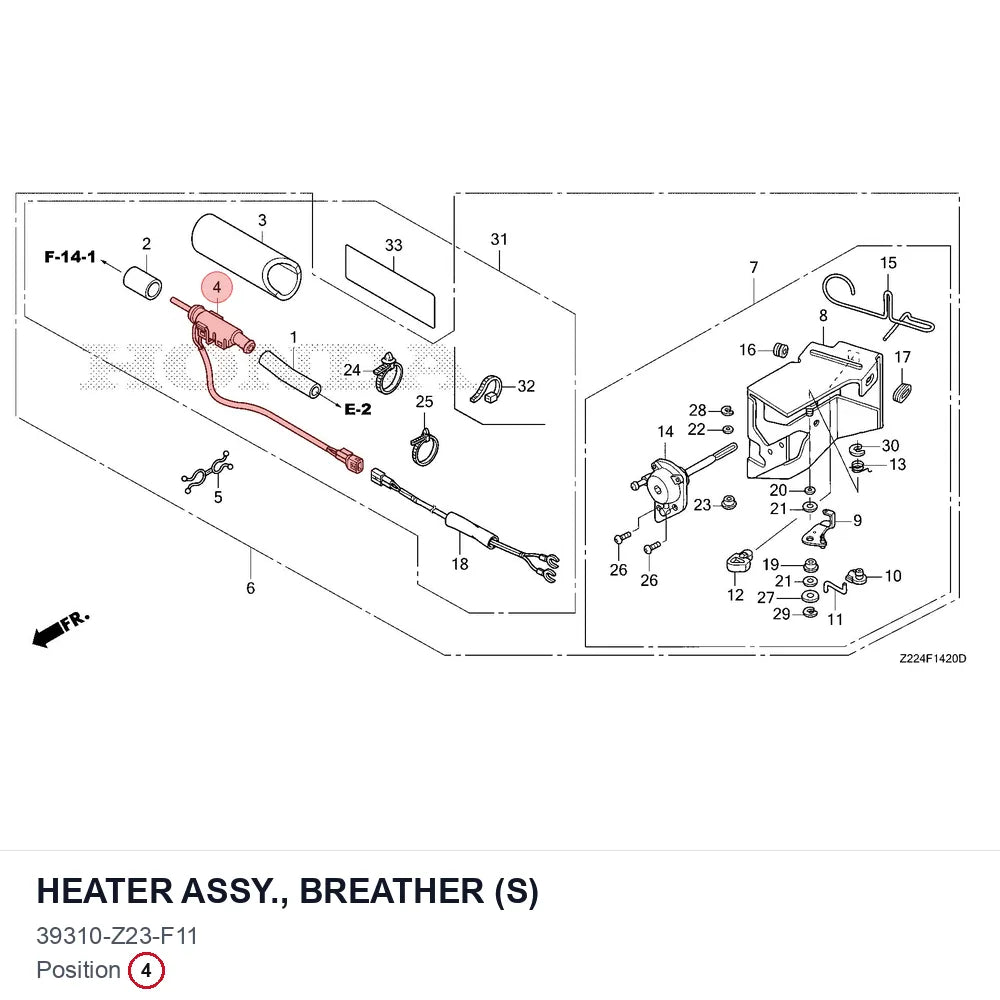 HEATER ASSY., BREATHER (S)