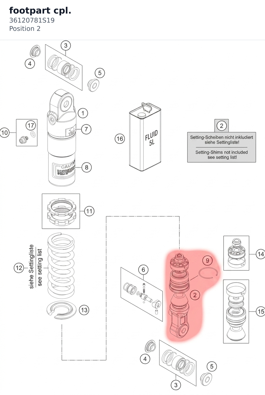 Diagram preview: footpart cpl. (36120781S19)