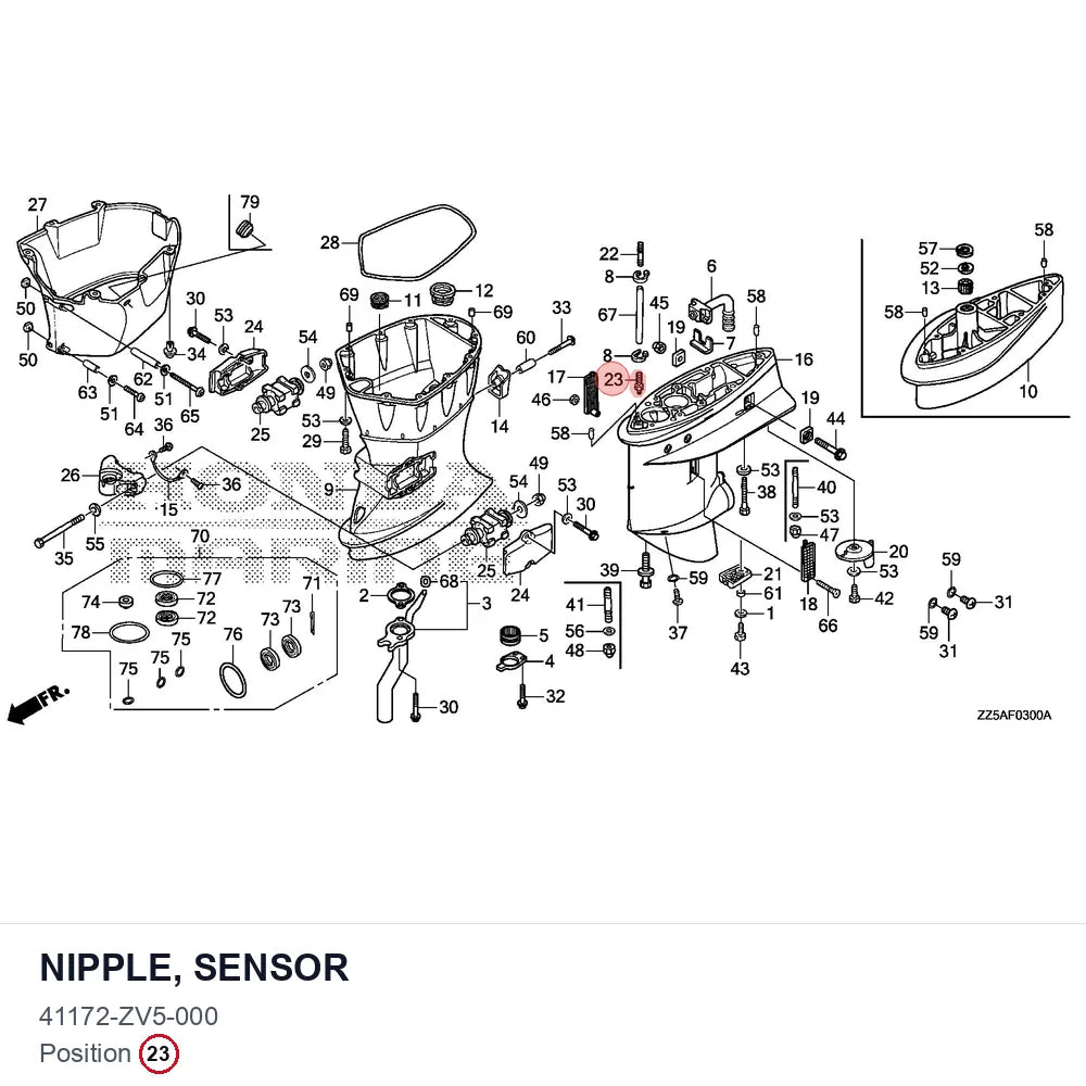 NIPPLE, SENSOR