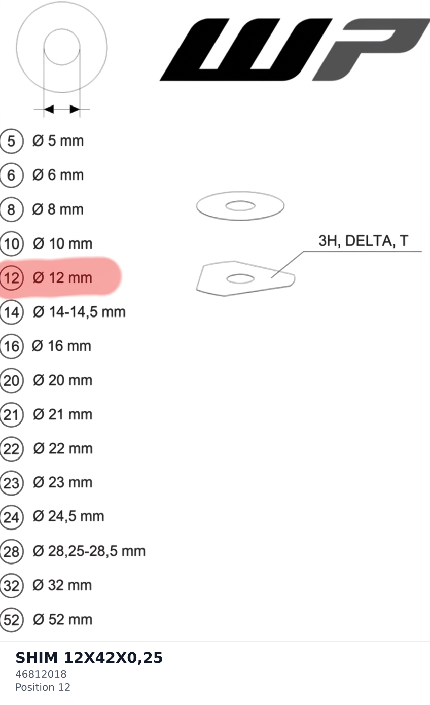 Diagram preview: SHIM 12X42X0,25 (46812018)
