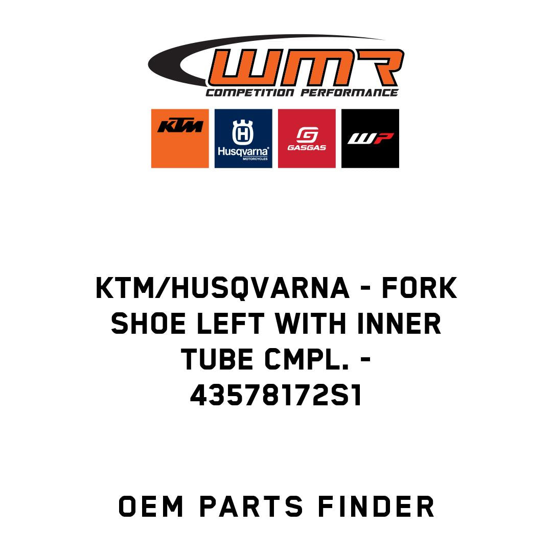 Fork shoe left with inner tube cmpl.
