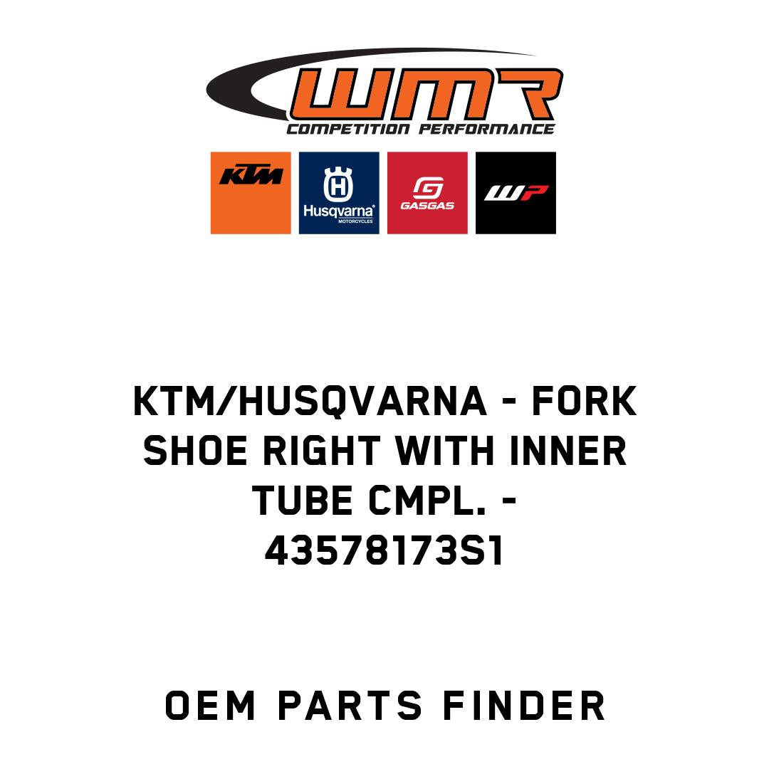 Fork shoe right with inner tube cmpl.